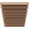 Ekena Millwork 5"W x 5"D x 5"H Wide Landon Rough Cedar Woodgrain TimberThane Corbel, Primed Tan CORUR05X05X05LANRCPR - alternate 4